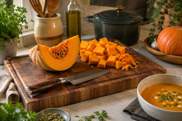 Pompoensoep recept: zo snijd je die harde pompoen veilig