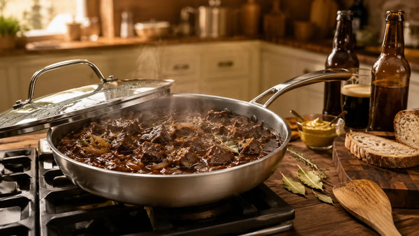 Vlaamse stoofkarbonades recept: stoofvlees in bruin bier