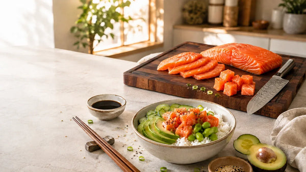 Zalm snijden voor sushi en poke: techniek, mes en veiligheid