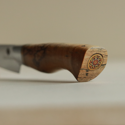 SOPHIOR Schilmes - Elegance Collection close-up van pommel met decoratieve mozaïek-inleg
