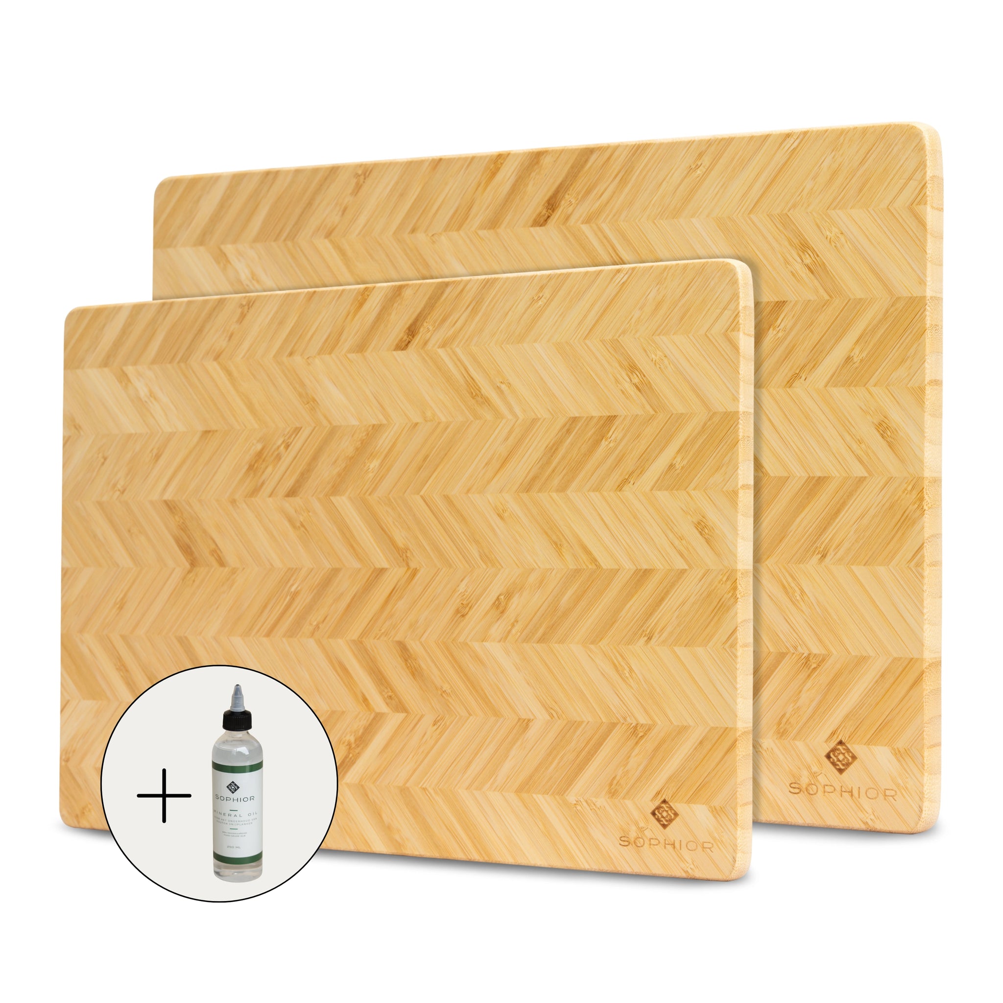Snijplankenset van Bamboe Hout - Inclusief Onderhoudsolie
