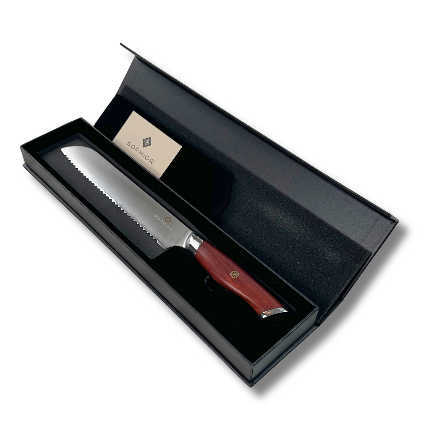 SOPHIOR Broodmes Classic Heritage in geopende geschenkverpakking met certificaat