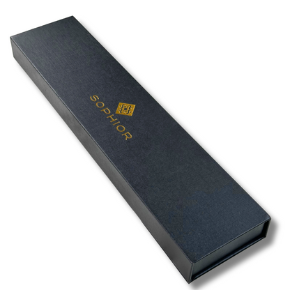 SOPHIOR Broodmes - Performance Collection zwarte geschenkverpakking met gouden SOPHIOR logo