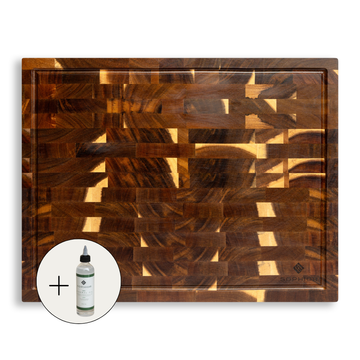 Houten Snijplank Acacia Kopshout – 43×33×3 cm – Inclusief Onderhoudsolie