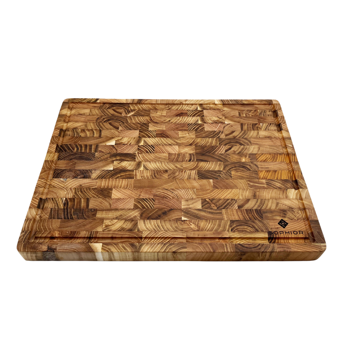 Hakblok van Teak Hout