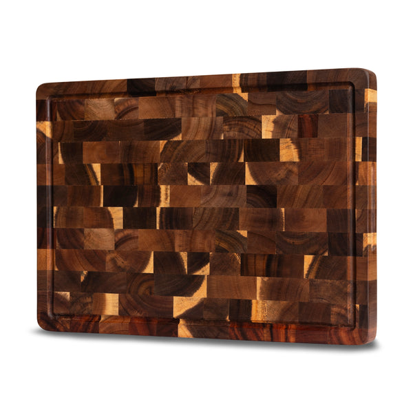 Houten Snijplank Acacia Kopshout - 42×30×3,2 cm - vooraanzicht
