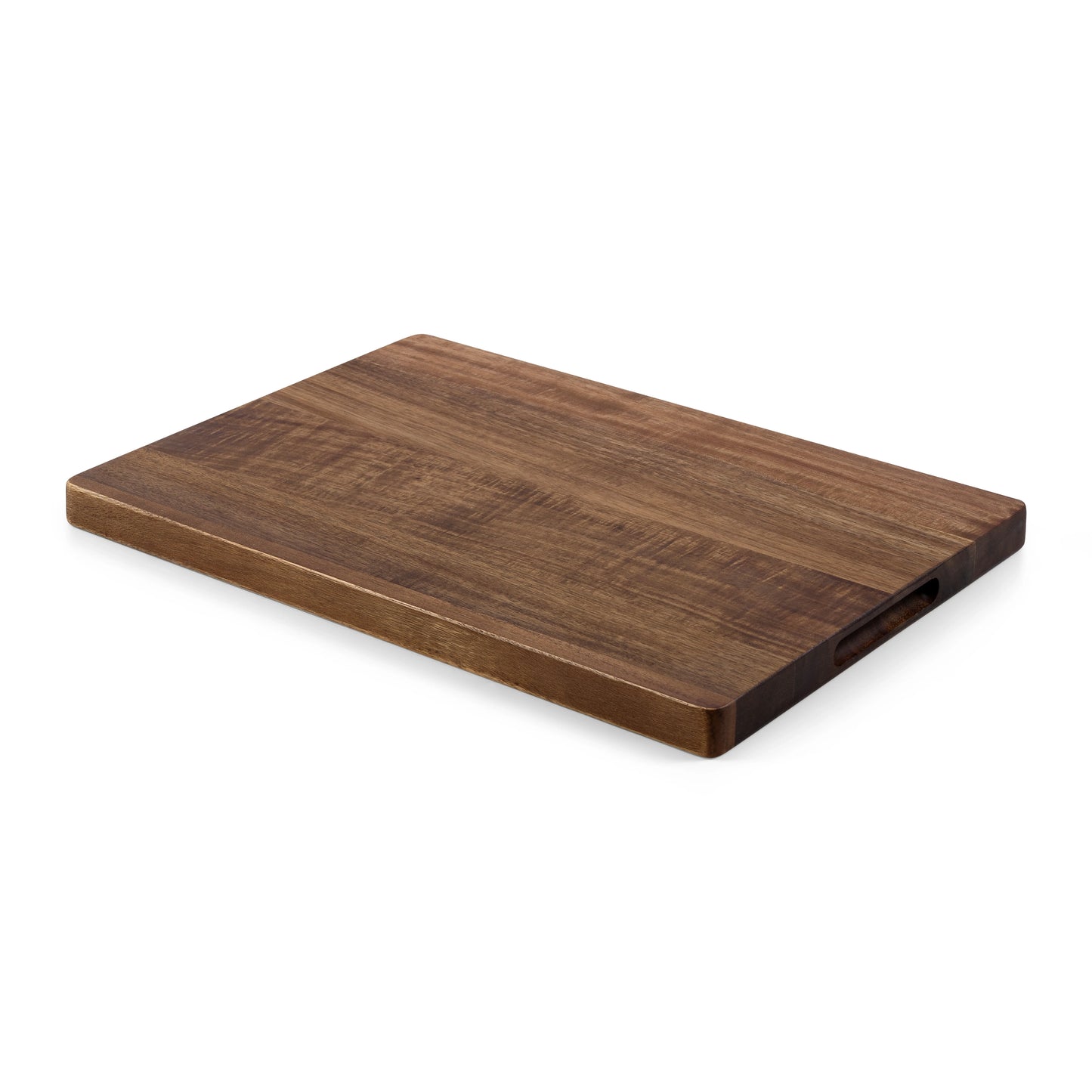Houten Snijplank Acacia – 42×30×2,5 cm achterkant gladde zijde met handgreep
