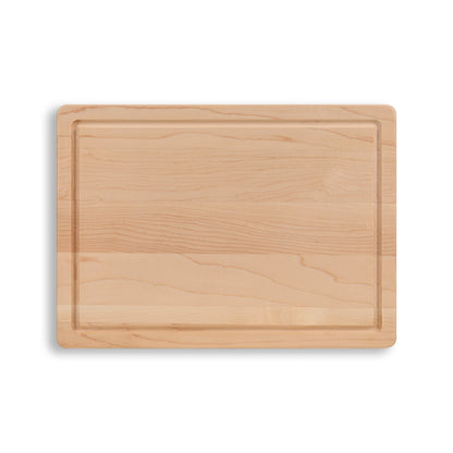Houten Snijplank Esdoorn - 35×25×2,5 cm - bovenaanzicht sapgootzijde