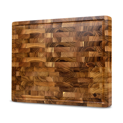 Houten Snijplank Teak Kopshout – 45×35×4 cm