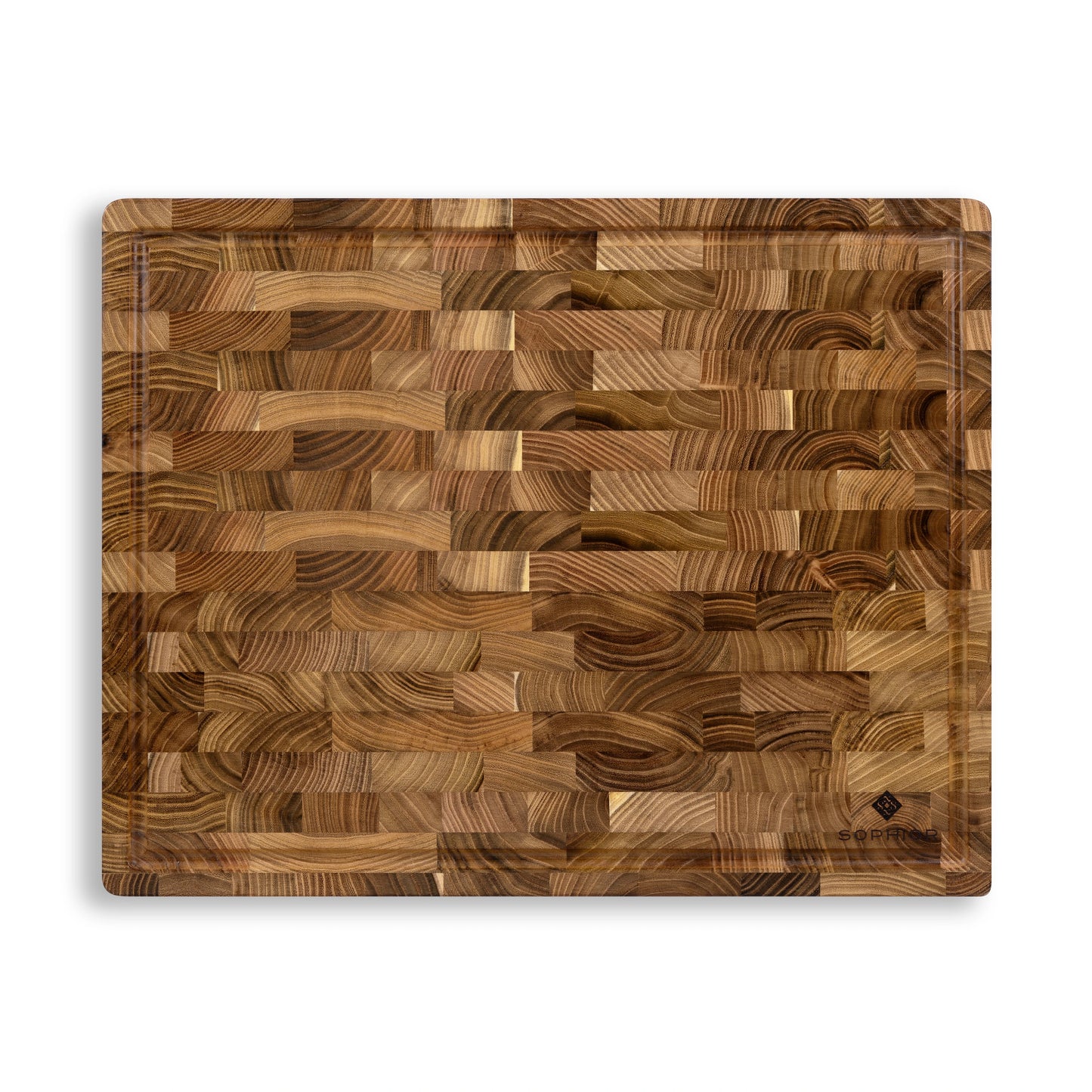 Houten Snijplank Teak Kopshout – 45×35×4 cm