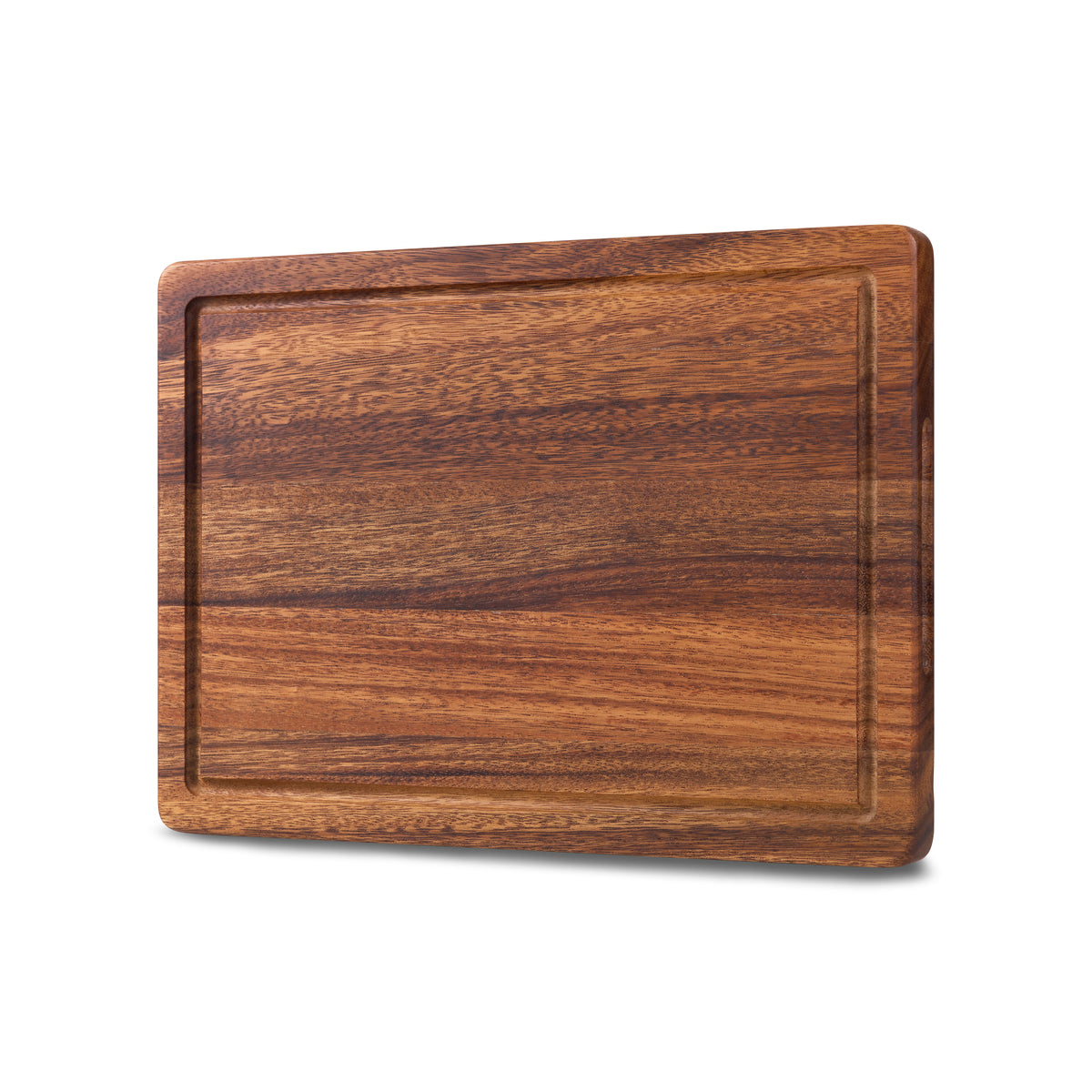 Houten snijplank walnoot langshout 35×25×2,5 cm, schuin van voren gezien