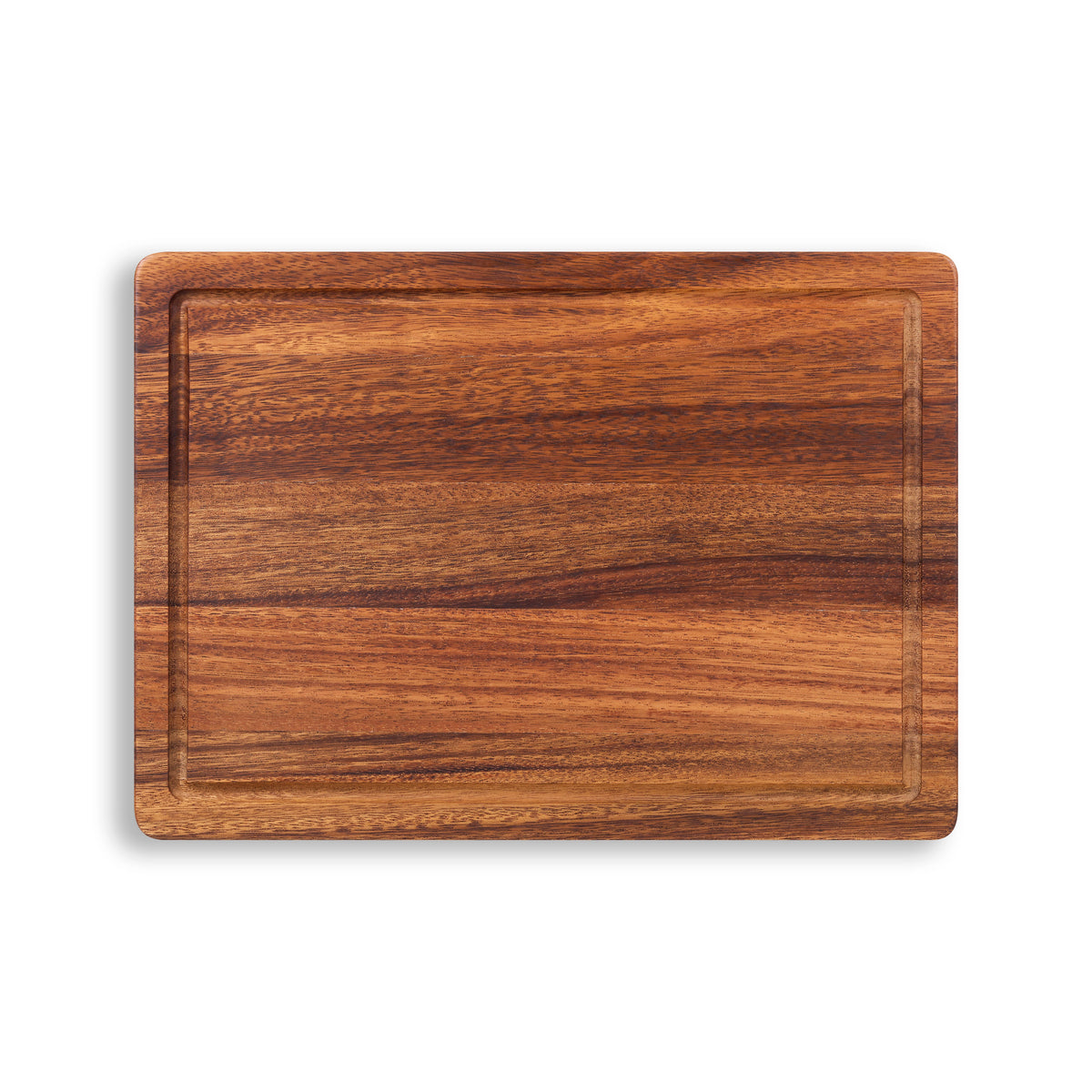 Houten snijplank walnoot langshout 35×25×2,5 cm, vooraanzicht