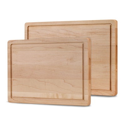 Houten Snijplankenset Esdoorn - 2 Planken - vooraanzicht