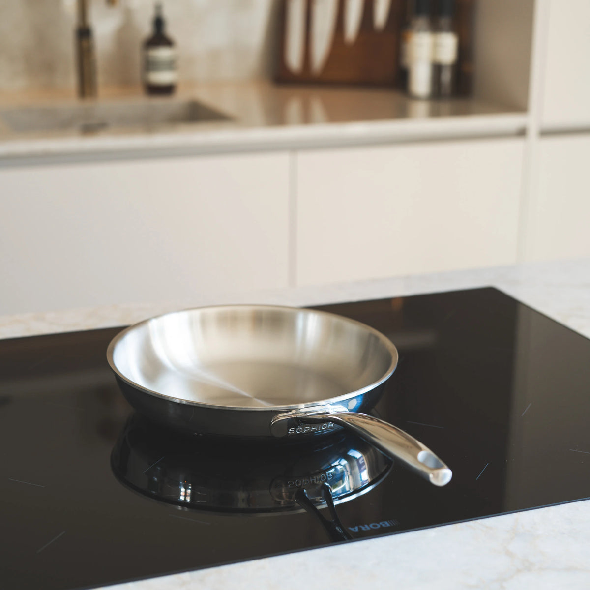 Rvs Pan RVS koekenpan 24 cm | PFAS-vrij | inductie | SOPHIOR