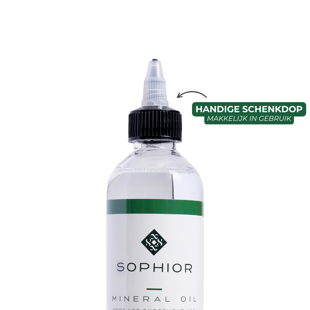 SOPHIOR minerale olie voor houten snijplanken 250 ml met schenkdop