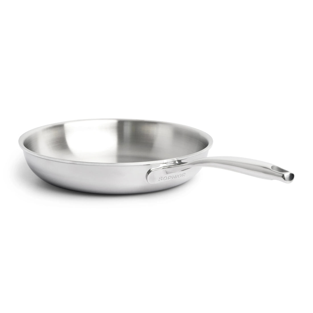 RVS koekenpan 24 cm - 3-laags met dikke bodem (3,5 mm)