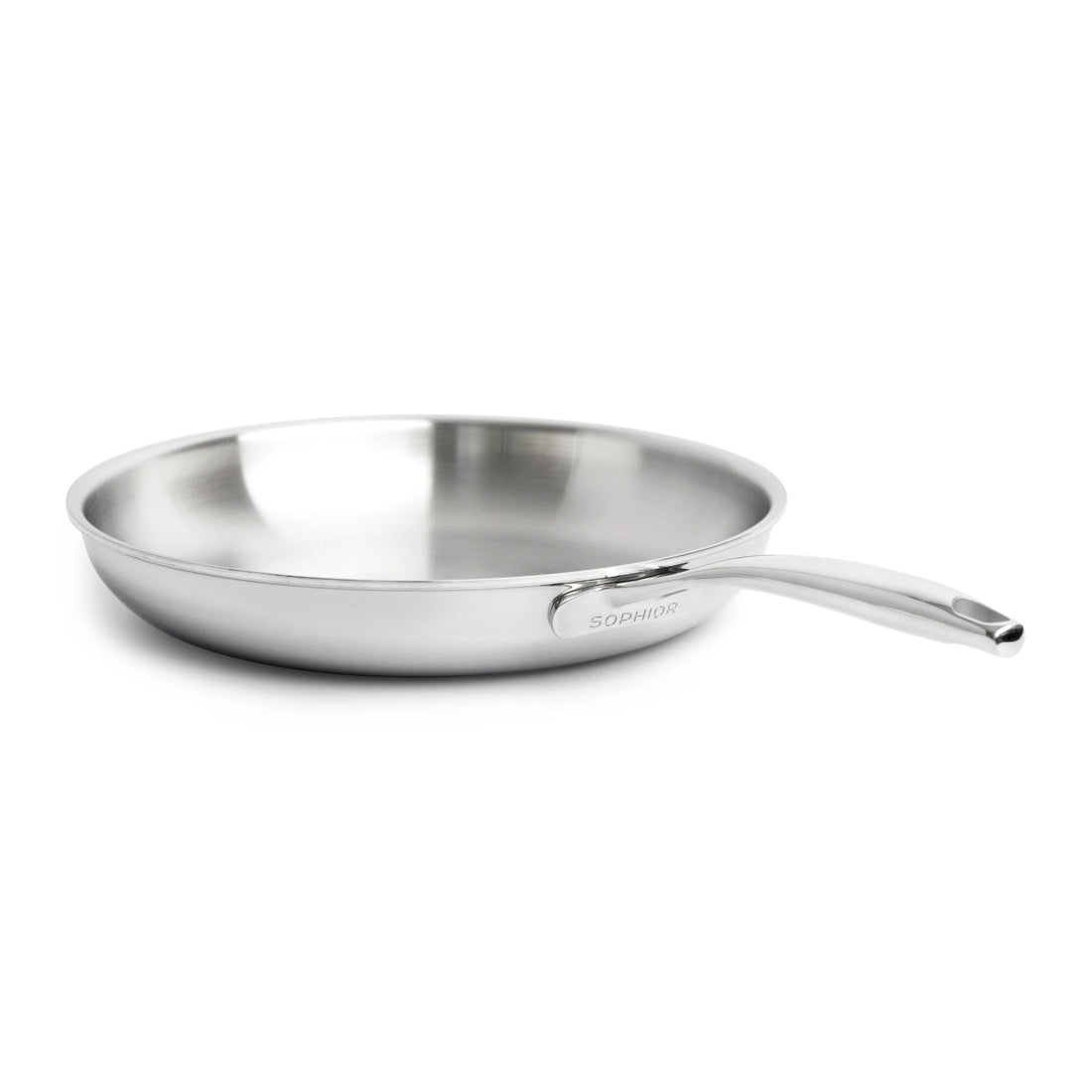 RVS koekenpan 28 cm - 3-laags met dikke bodem (3,5 mm)