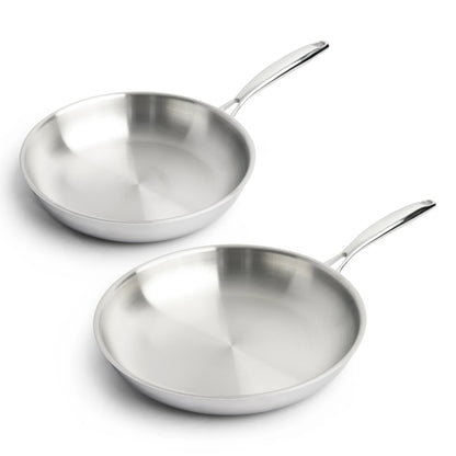 RVS Koekenpannenset Ø24 / Ø28 cm