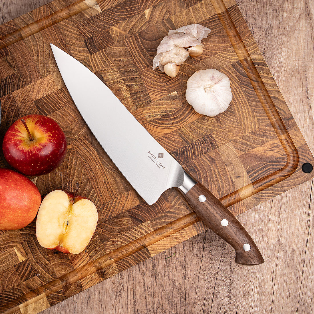 Koksmessenset – Duits staal en walnoothouten handvat