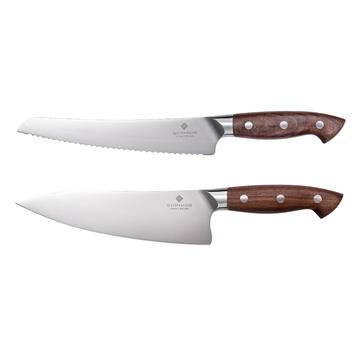 Koksmes & Broodmes – Duits staal en walnoothouten handvat