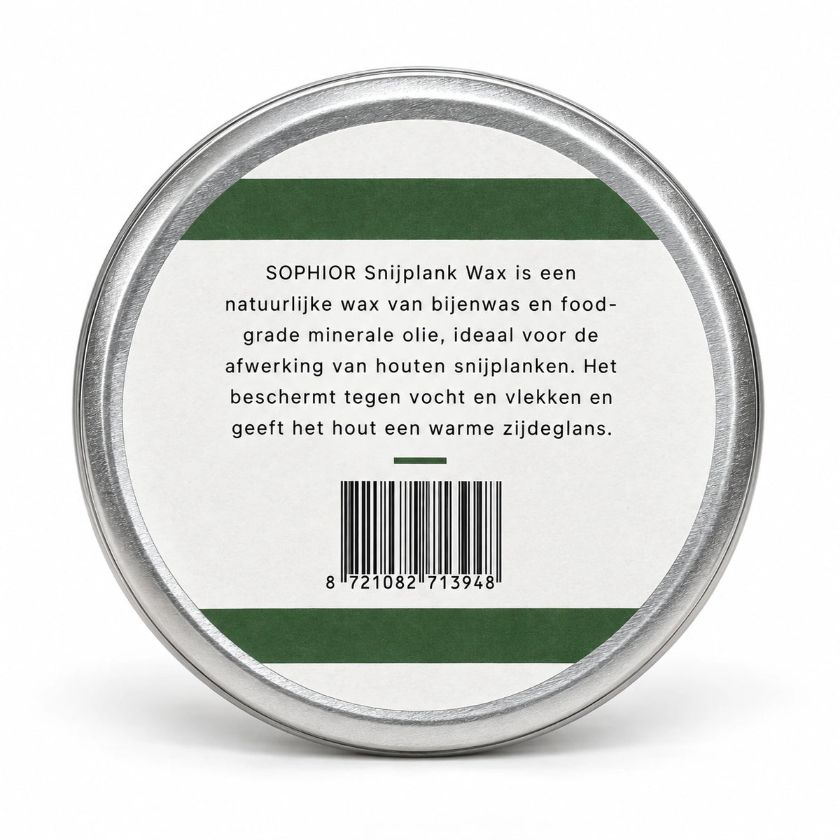 SOPHIOR snijplank wax met bijenwas, 100 gram, achterkant