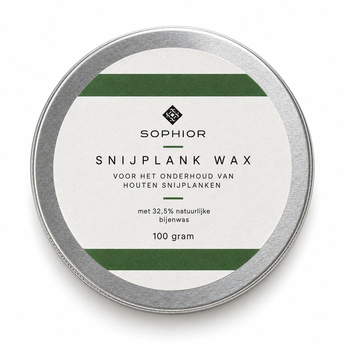 SOPHIOR snijplank wax met bijenwas, 100 gram, voorkant