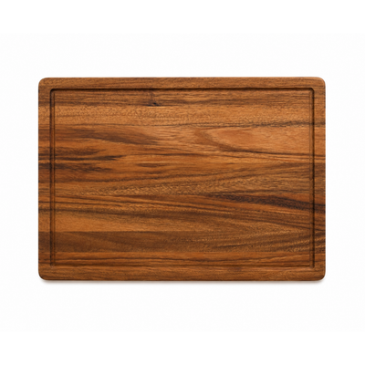 Snijplank van walnoot langshout, 35 bij 25 cm, vooraanzicht